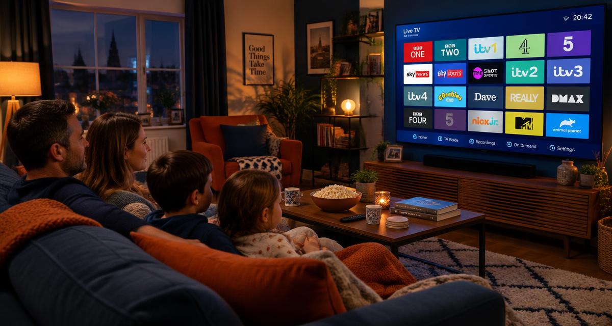Television viewing illustration for an IPTV subscription guide